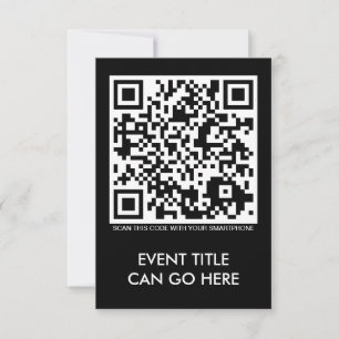 invitation de code QR personnalisable