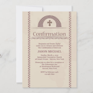 Invitation de confirmation de Devout Spirit