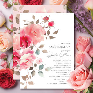 Invitation de confirmation de flush Blossoms