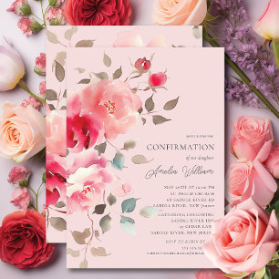 Invitation de confirmation de flush Blossoms