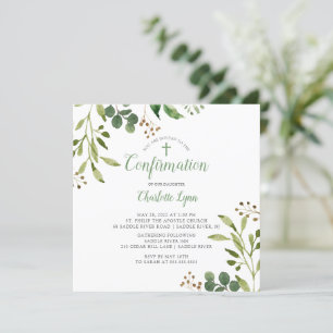 Invitation de confirmation de la feuille verte sou