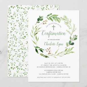 Invitation de confirmation de la feuille verte sou