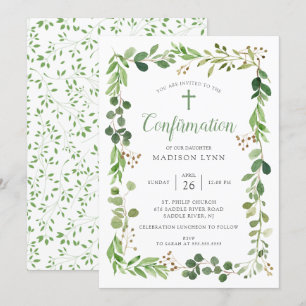 Invitation de confirmation de la feuille verte sou