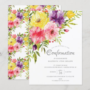 Invitation de confirmation de la floraison du jard