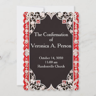 Invitation de confirmation d'église personnalisabl