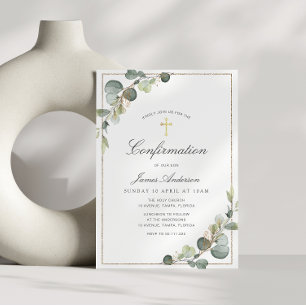 invitation de confirmation du cadre verdoyant