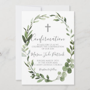 Invitation de confirmation du cadre vert