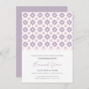 Invitation de confirmation - Fille simple, personn