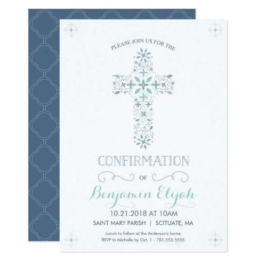 Invitation de confirmation invitation catholique Zazzle.fr