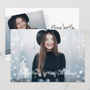 Invitation de confirmation Photo personnalisée Fai