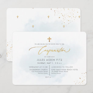 Invitation de confirmation PixDezines H2 Bleu Déla