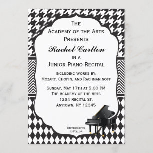 Invitation de considérant de piano