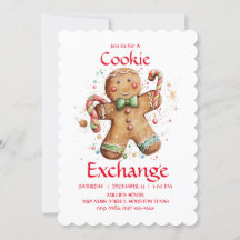 Invitation de Cookie Exchange Party Vous Customise