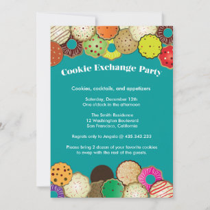Invitation de Cookie Swap Exchange Party