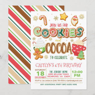 Invitation de cookies et de cacao