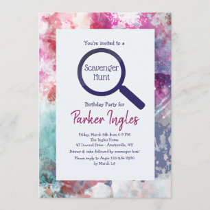 Invitation de couleur à choisir