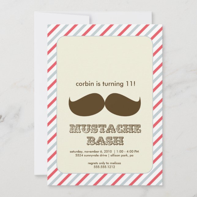 invitation de coup de moustache (Devant)