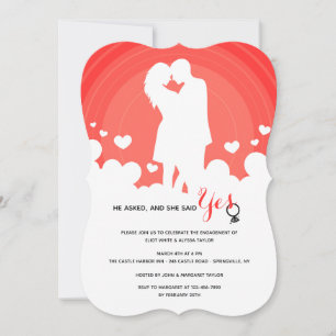 Invitation de couple amoureux