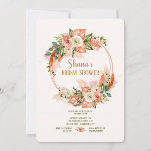 Invitation de couronne d'aquarelle peinte