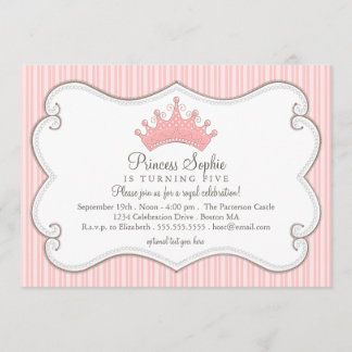 Invitation de couronne de rose de fête