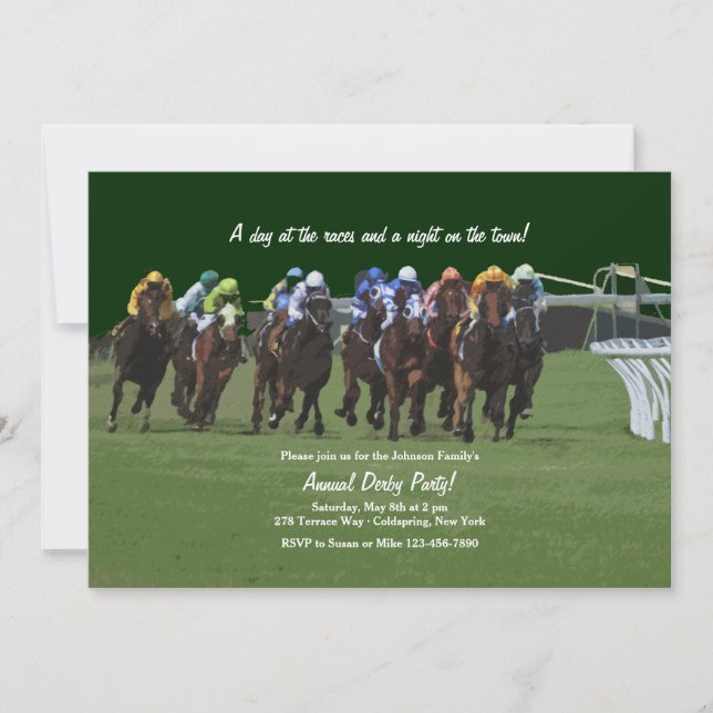 Invitation de course hippique Derby Inspiration (Devant)