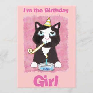 Invitation de coutume de chat de gâteau