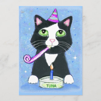 Invitation de coutume de chat de gâteau