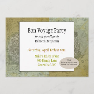 Invitation de couverture vintage