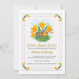 Invitation de Crocus jaune