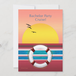 Invitation de Croisière pour Enterrement de Vie de