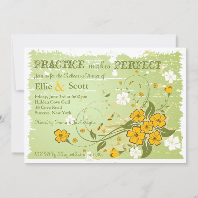 Invitation de croissant de renoncule (Devant)