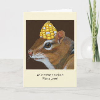 Invitation de cuisine Chipmunk