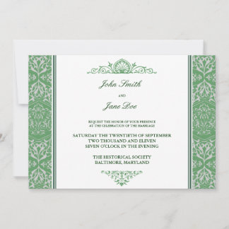 Invitation de Damask Border dans Mint