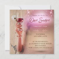 Invitation de découpage de cocktail de soirée élég