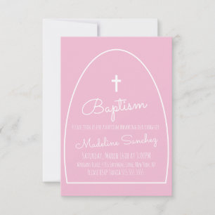 Invitation de dédicace de bébé à l'arche de baptêm