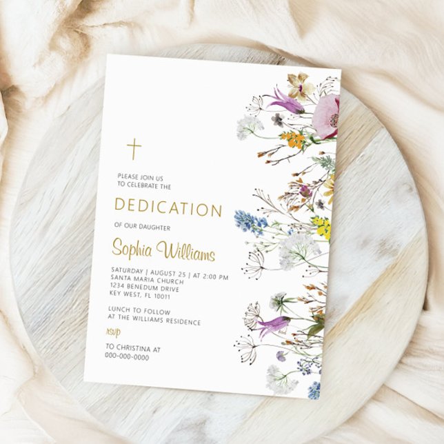 Invitation de dédicace Fleur sauvage Boho (Créateur téléchargé)