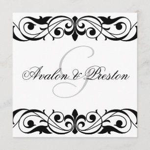 Invitation de défilement de Grande-Duchesse Noir e