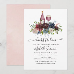 Invitation de dégustation de vin bordeaux et rose