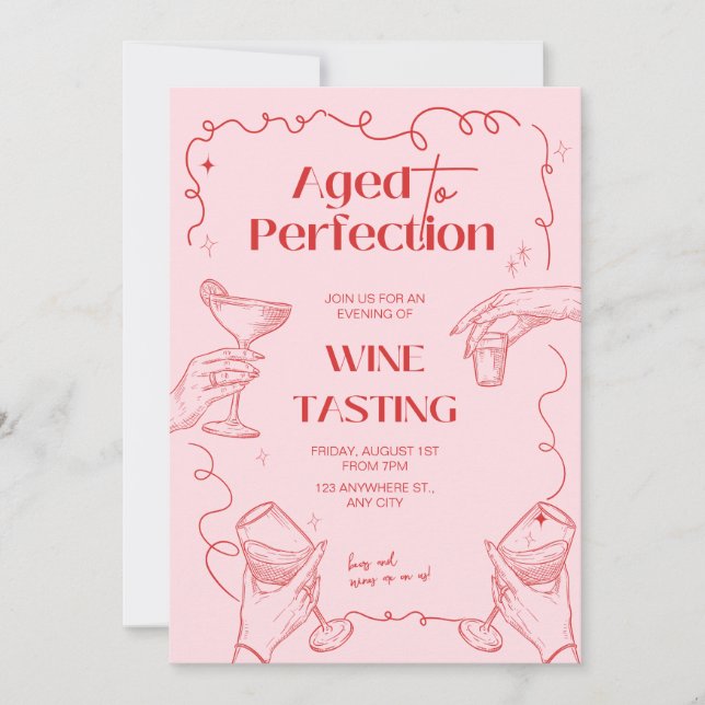 Invitation De Dégustation De Vins De Perfection (Devant)