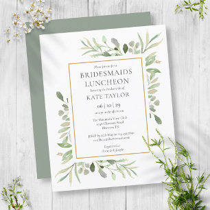 Invitation de déjeuner de demoiselles d'honneur à 