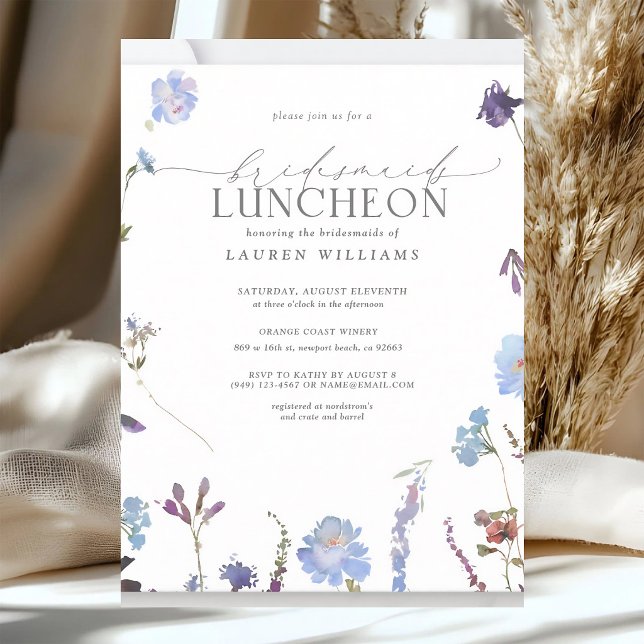 Invitation de déjeuner de demoiselles d'honneur à  (Créateur téléchargé)