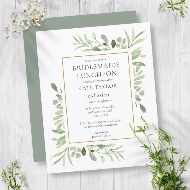 Invitation de déjeuner de demoiselles d'honneur à  (Créateur téléchargé)