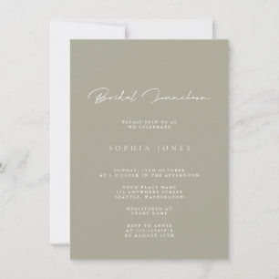 Invitation de déjeuner nuptiale minimaliste