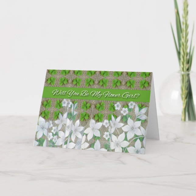 Invitation de demoiselle d'honneur pour un mariage (Devant)
