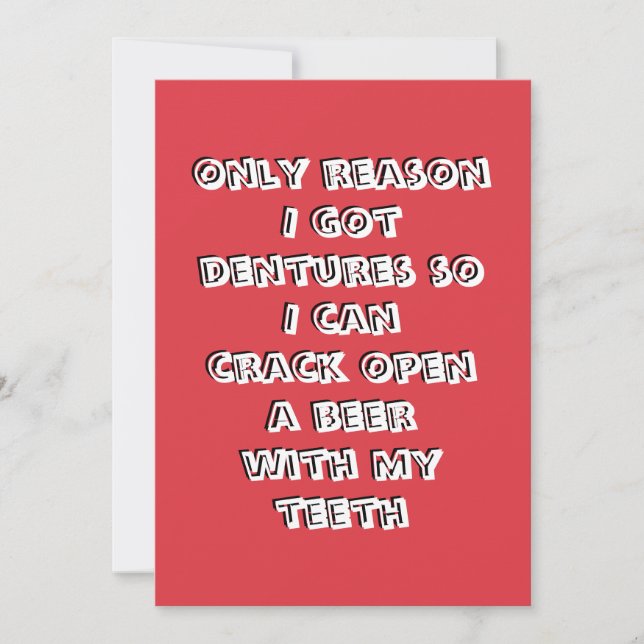 Invitation de dents d'ouverture de bouteille (Devant)