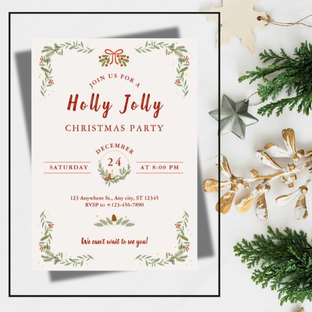 Invitation de dernière minute pour la fête de Noël (Créateur téléchargé)