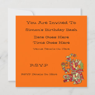 Invitation de design Aztec