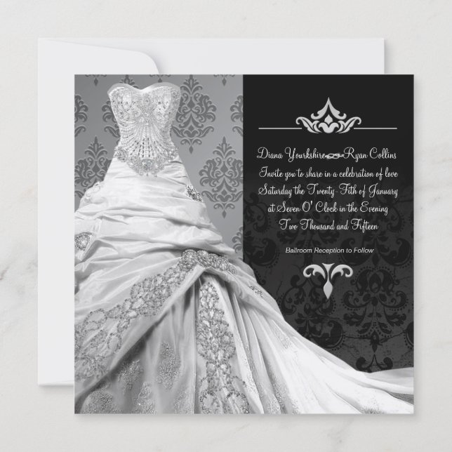 Invitation de destination Cravate noire (Dos)