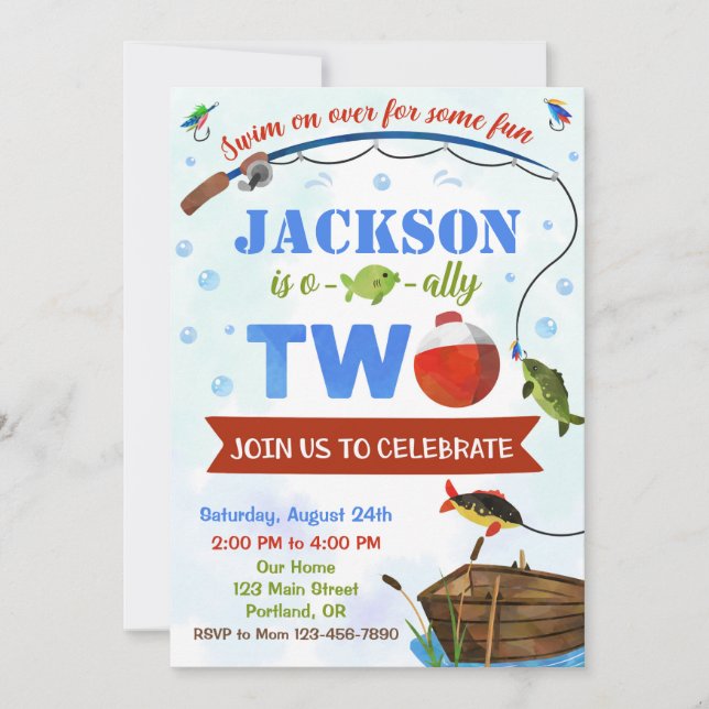 Invitation de deux ans Ofish-al (Devant)