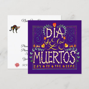 Invitation de Dia De Los Muertos - Jour des Morts